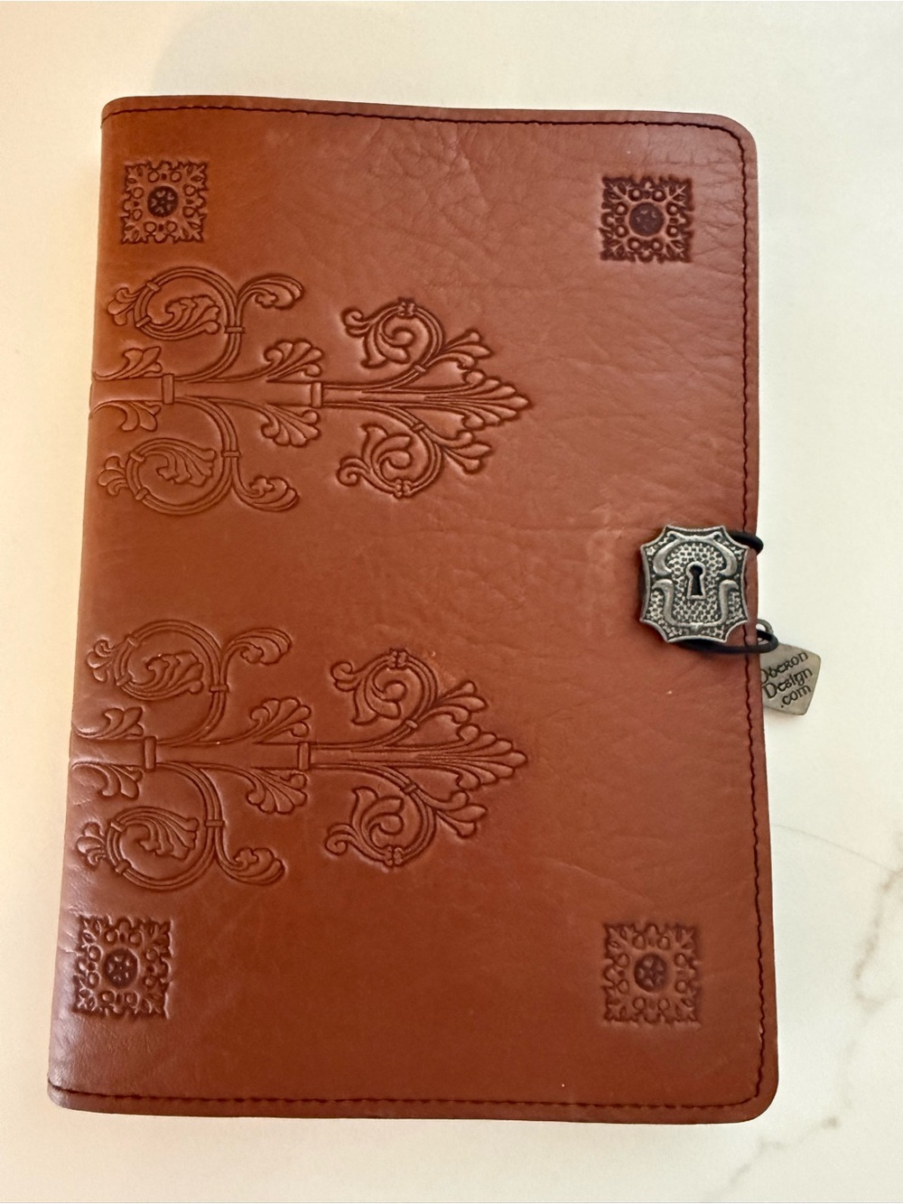 Oberon Design Leather Refillable Journal
Notebook, da Vinci